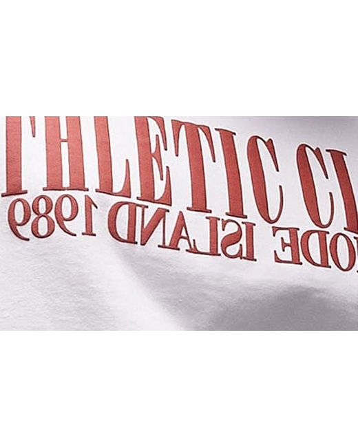 TOPSHOP Gray Athletic Club Oversize Graphic T-shirt