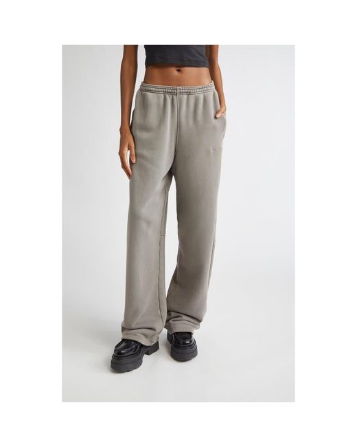 Alexander Wang Gray Articulated Leg Loose Fit Sweatpants