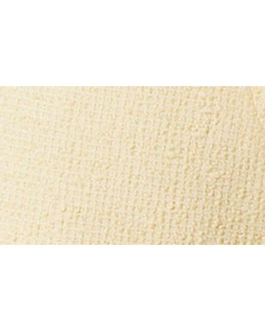 Astr White Eaton Tweed Shorts