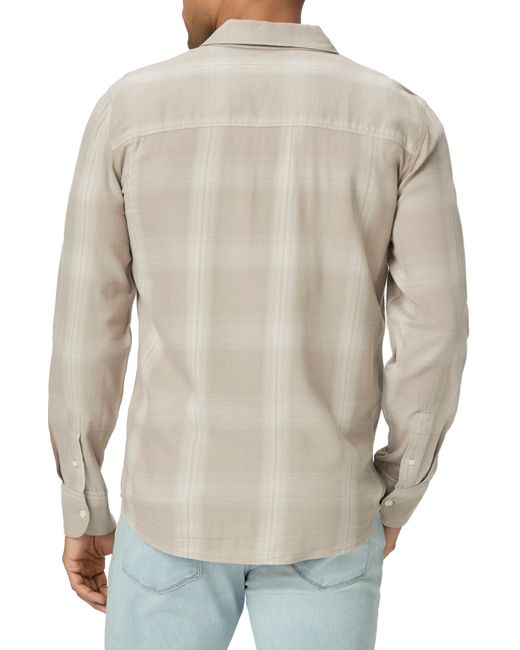 PAIGE Multicolor Everett Plaid Flannel Button-up Shirt for men