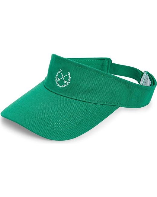 Treasure & Bond Green Embroidered Visor