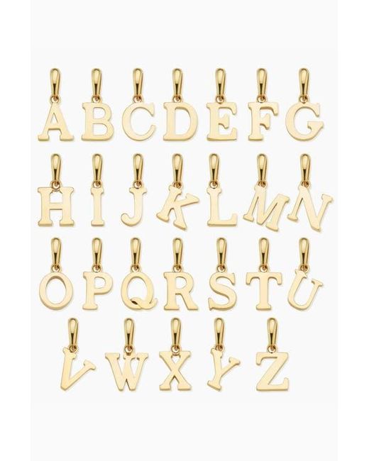 Oradina Metallic 14K My Letter Initial Pendant Charm