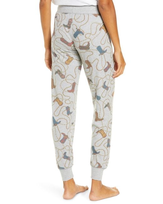 Pj Salvage Western Jam Pajama Pants in Heather Grey (Gray) Lyst