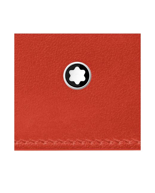 Montblanc Red Soft Trifold Leather Card Holder