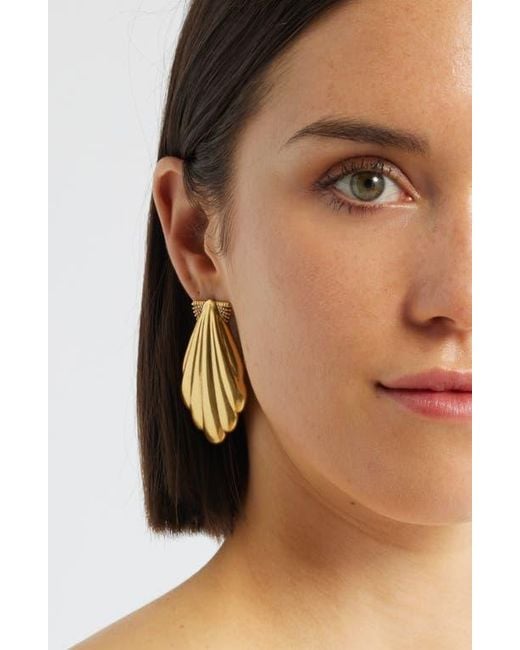 Kendra Scott Metallic Alexa Shell Statement Stud Earrings