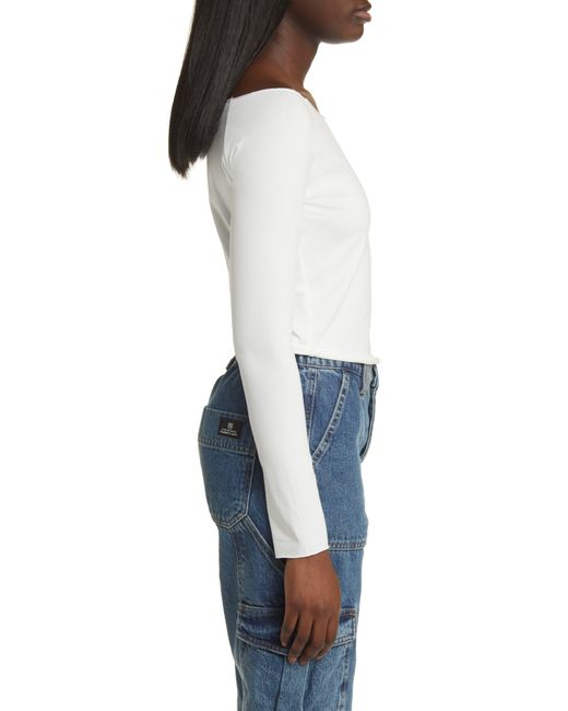 Bp smocked off the shoulder top clearance