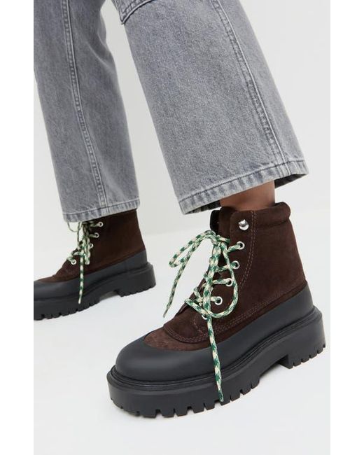 Loeffler Randall Brown Remy Cap Toe Boot