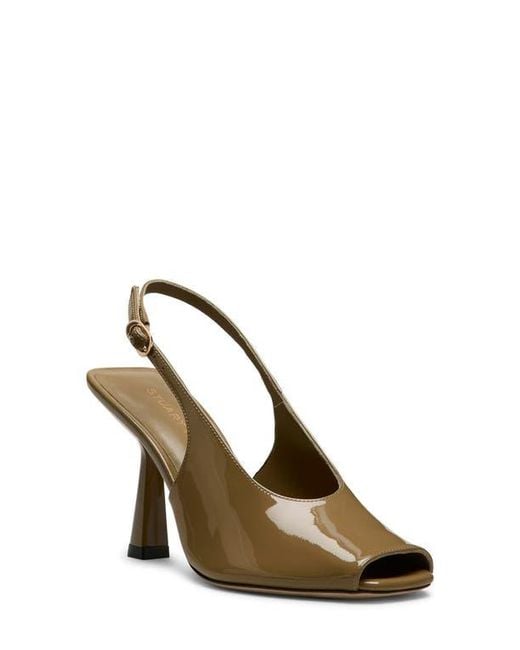 Stuart Weitzman Brown Val Slingback 85 Sandal