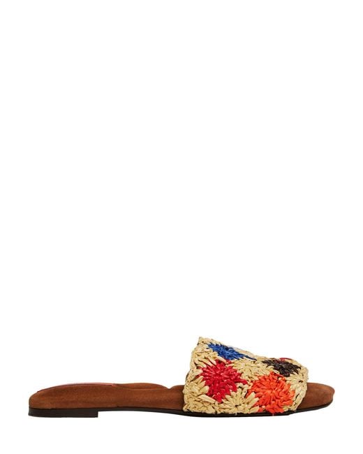 LaDoubleJ Multicolor Crochet Sandal