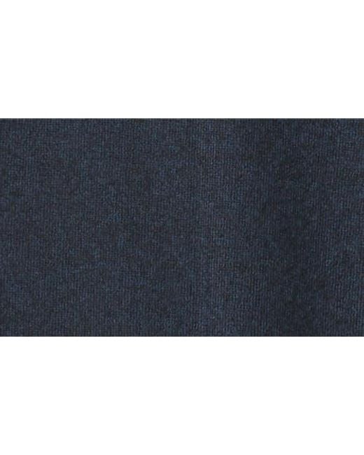 Bugatchi Blue Brushed Knit Flat Front Cargo Pants for men