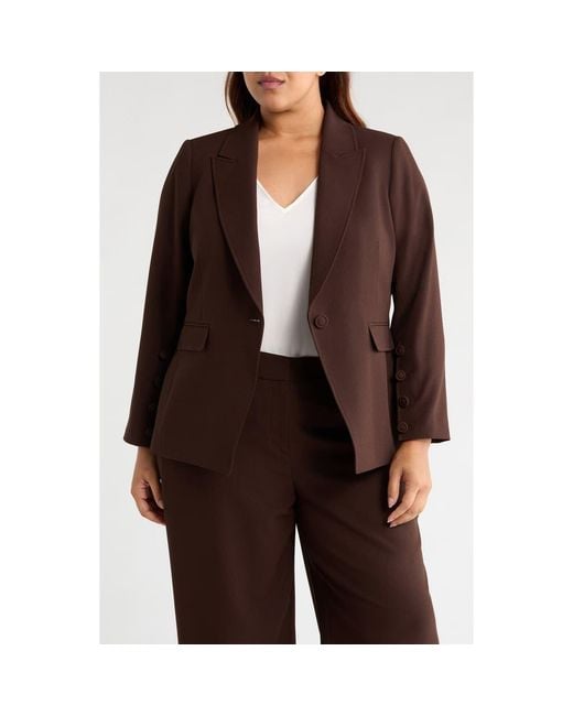 Tahari Black One-Button Blazer
