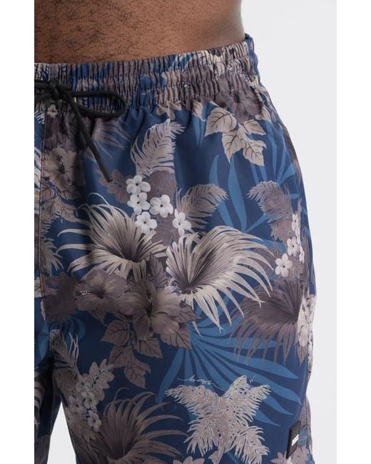 Boss Blue Piranha Swim Trunks for men