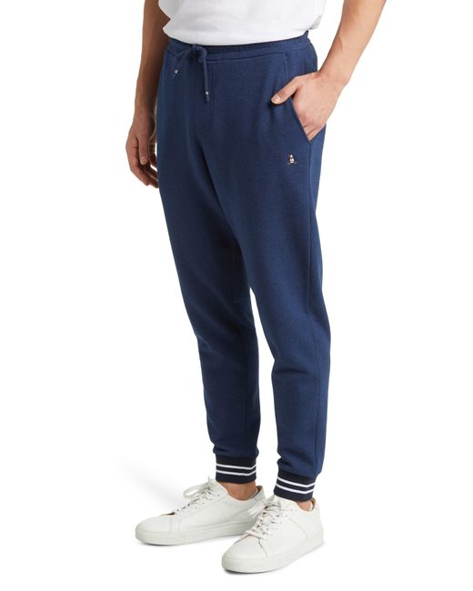 Original Penguin Blue Slim Fit Fleece joggers for men