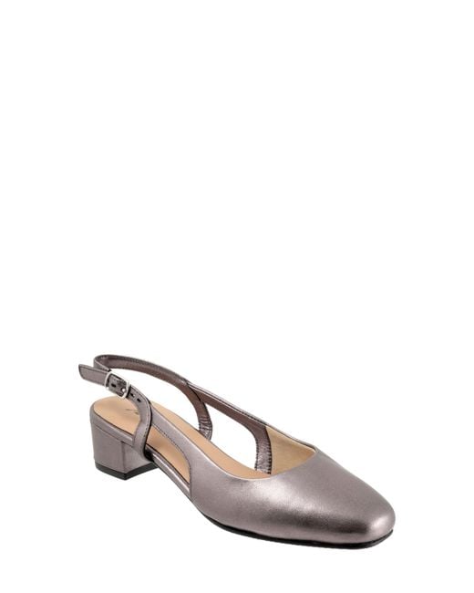 Trotters Multicolor Dottie Slingback Pump