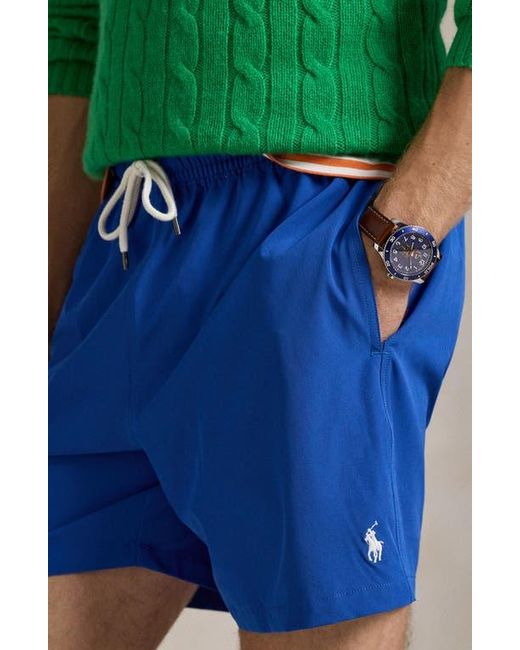 Polo Ralph Lauren Blue Traveler Swim Trunks for men
