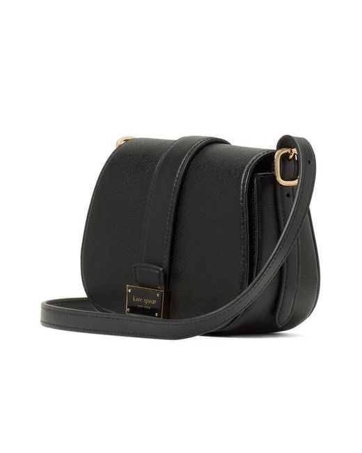Kate Spade Black Mini Noveau Textured Leather Crossbody Bag