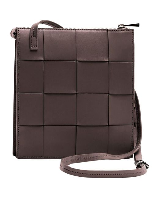 Écotorie Women's Brown Polly Woven Leather Crossbody Bag
