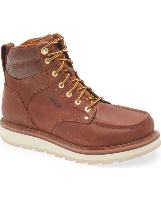 Noon Goons Brown X Keen Cincinnati Work Boot for men