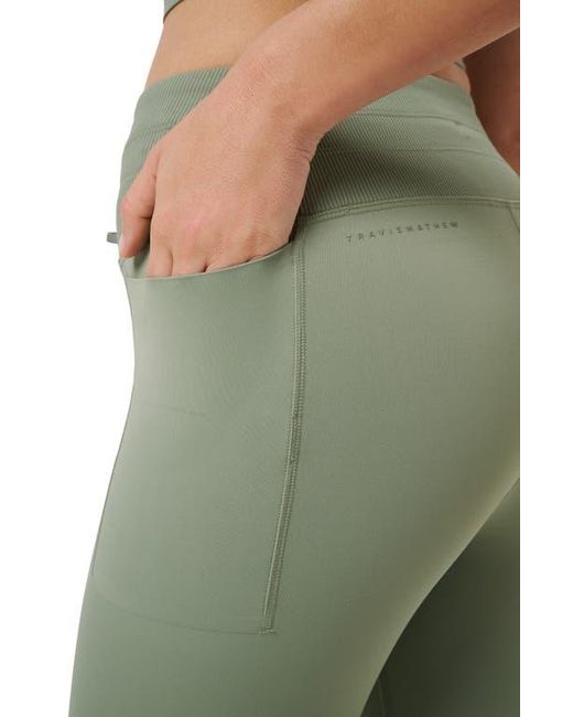 Travis Mathew Green Moveknit Drawstring Waist Leggings