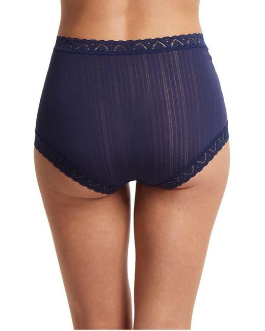 Hanky Panky Blue Mellowluxe High Waist Boyshorts