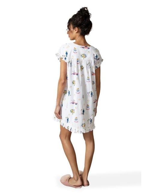 Printfresh White Pintuck Nightgown