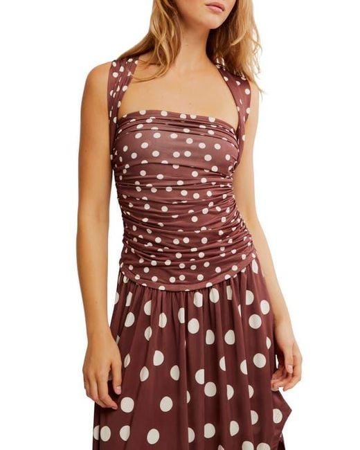 free people red polka dot dress Free People Feminine Red Polka Dot Dress