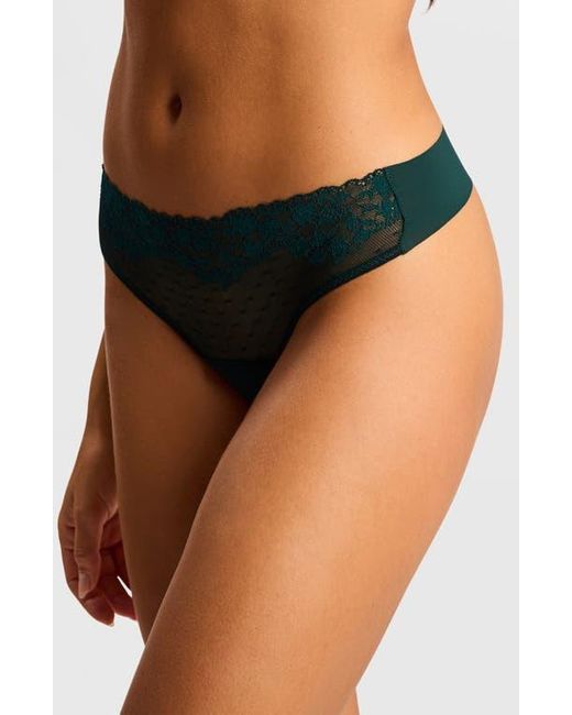 Commando Green Double Take Thong