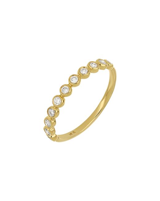 Bony Levy Monaco Diamond Bezel Ring in Metallic Lyst