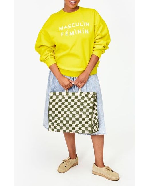 Clare V. Multicolor Simple Crochet Tote