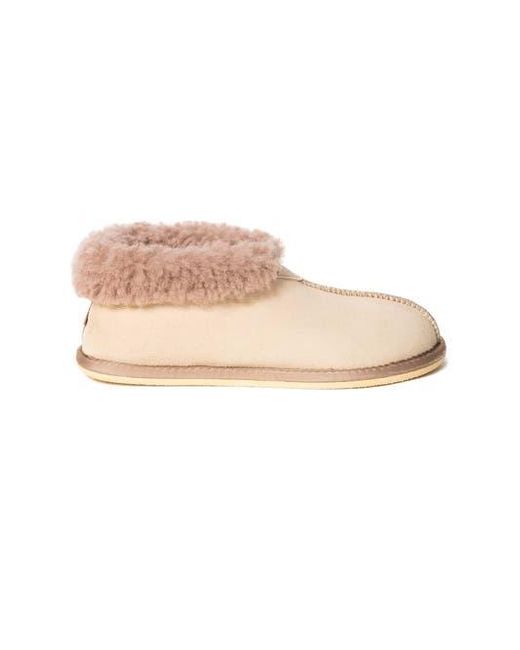 Celtic & Co. Natural Ladies' Shearling Bootee Slippers