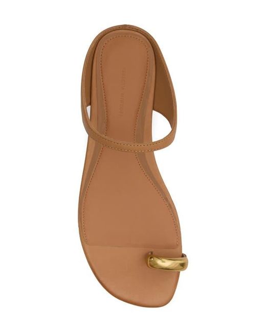 Rebecca Minkoff Brown Toe Ring Slide Sandal