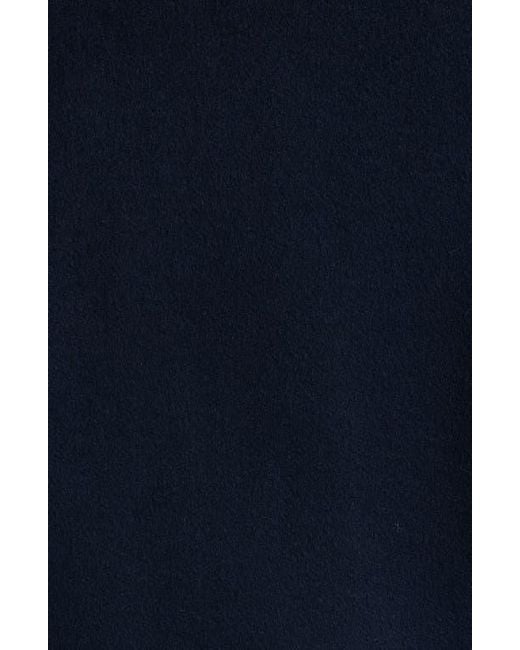 Michael Kors Blue Front Zip Wool Blend Coat