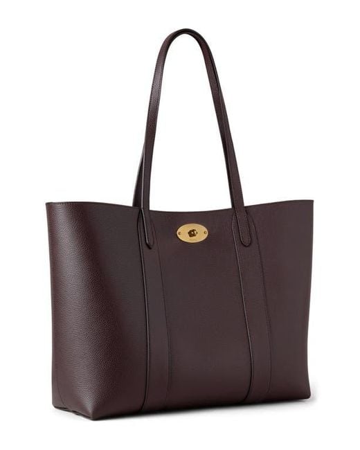 Mulberry Purple Bayswater Leather Tote