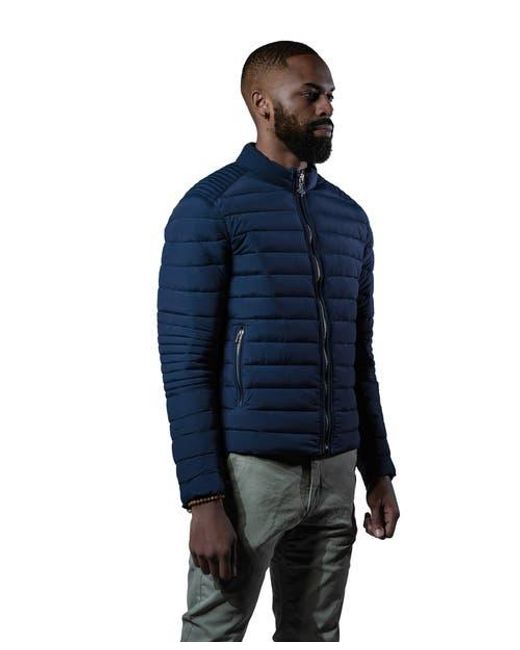 Woodpecker Blue Moto Jacket for men