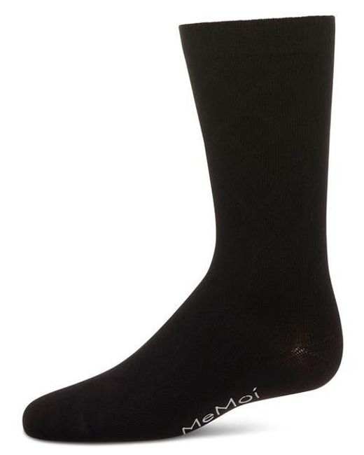 Memoi Black Diamond Crew Socks for men