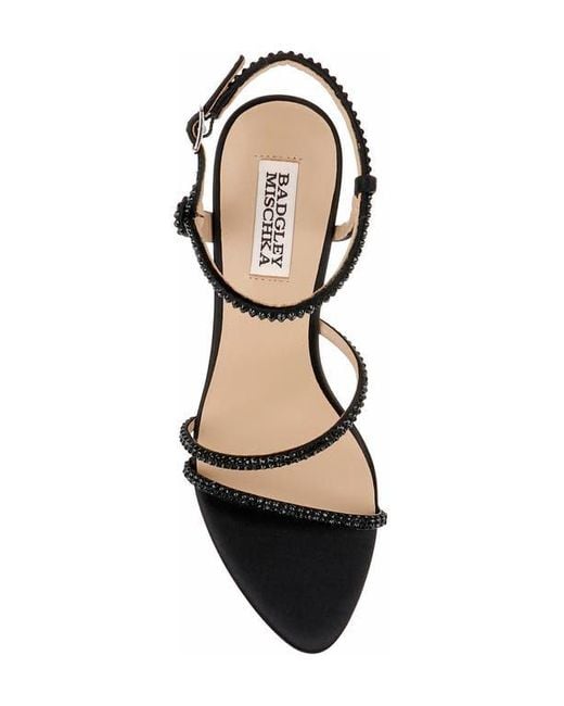 Badgley Mischka Black Julianna Ankle Strap Sandal