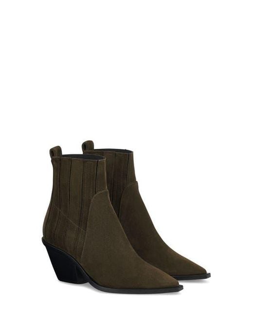 Agl almond toe bootie best sale