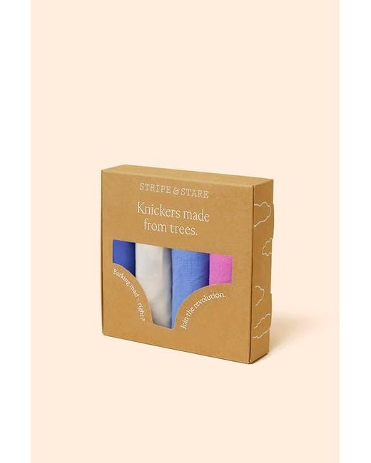 Stripe & Stare Pink Original Knicker Four Pack