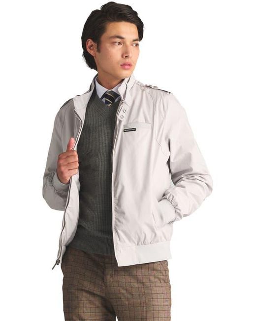 Members Only Gray Classic Iconic Racer Jacket for men