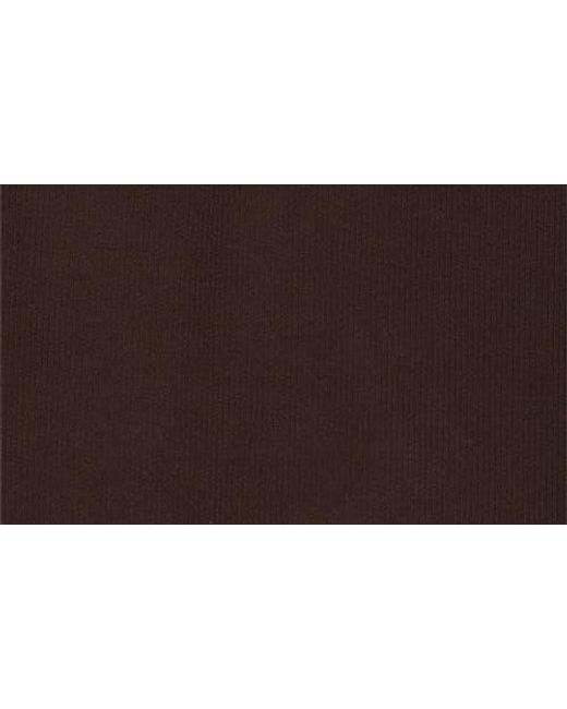 FRAME Brown The Mesh Trim Rib Henley