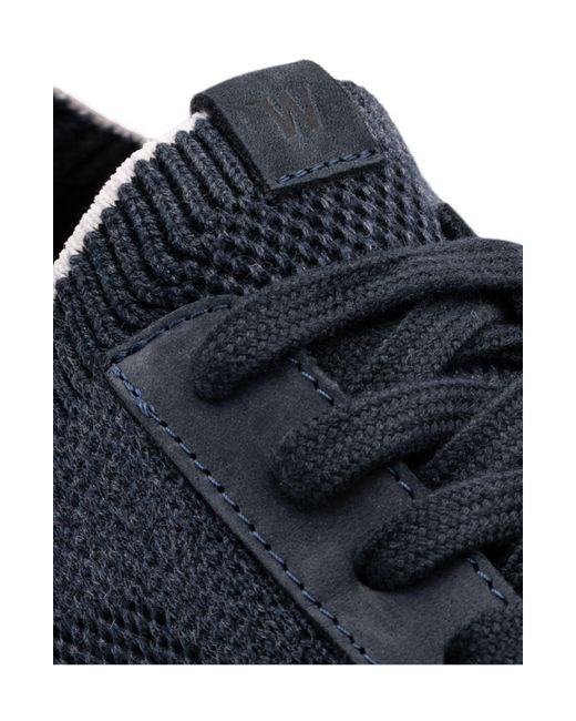 Wolf & Shepherd Blue Supremeknit Sock Sneaker for men