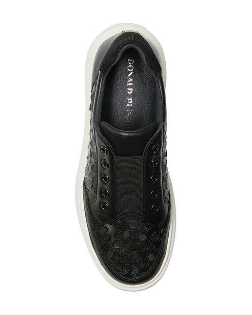 Donald J Pliner Black Mikko Laceless Sneaker