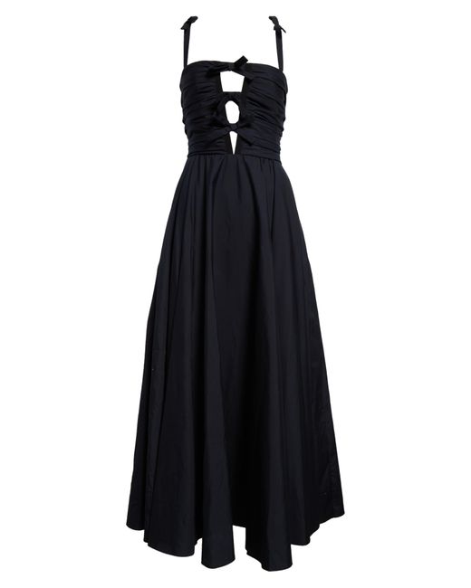 Giambattista Valli Black Bow Front Maxi Dress
