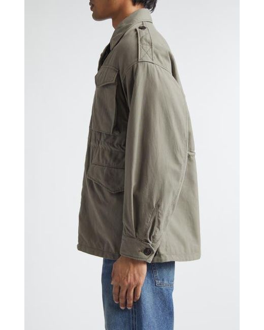 Visvim Green Achse Cotton & Nylon Field Jacket for men