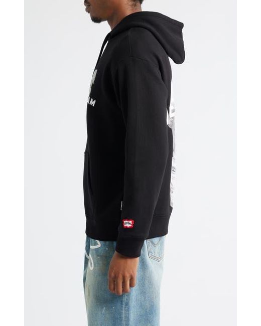 ICECREAM Black Blanco Graphic Hoodie for men