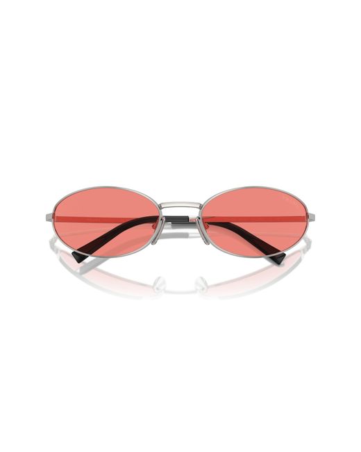 Prada Pink 59mm Oval Sunglasses for men