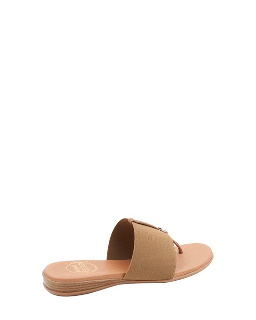 Andre Assous Brown Nice Featherweights Slide Sandal