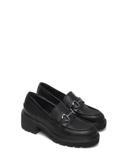 Nero Giardini Black Lug Sole Loafer