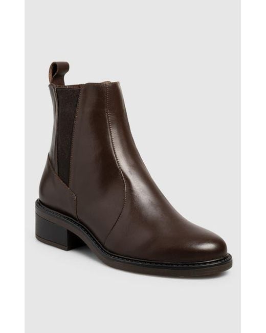 Manuela Brown Lulum Side Zip Bootie