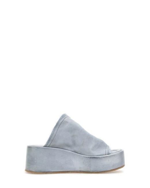 A.s.98 White Marlon Platform Sandal